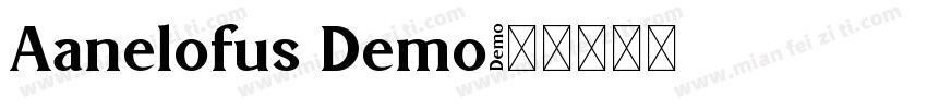 Aanelofus Demo字体转换